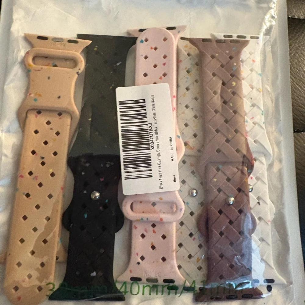 Watch Bands- Dykeiss 6Pack Sport Silicone Bands Compatible with Apple Watch Band